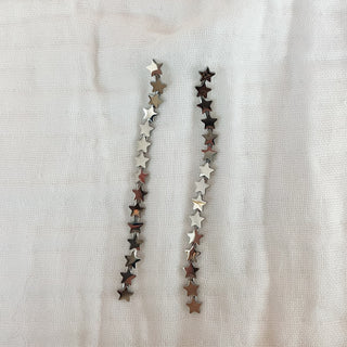 Pendientes eclipse plata