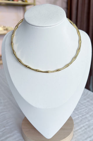 Choker huesitos dorado