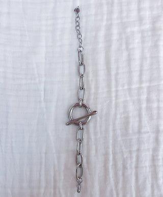 Pulsera Maxi eslabones plata