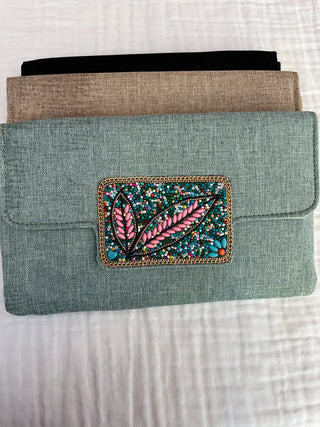 Cartera Cuentas solapa rectangular