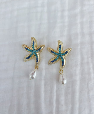 Pendientes sirenita perla