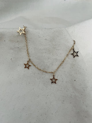 Tobillera estrellitas silueta