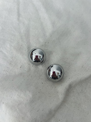Pendientes plum plata