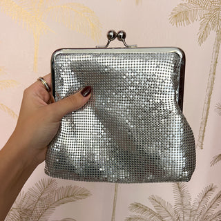 Bolso Cenicienta plateado