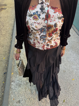 Falda Conil marrón