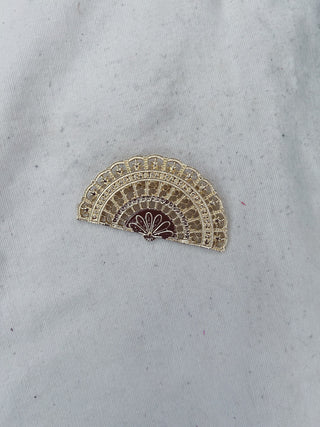 Broche Abanico labrado