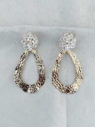 Pendientes ramo blanco