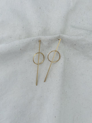 Pendientes circulitos largo