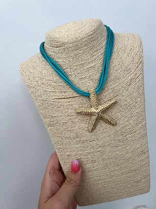 Collar estrella cuerdas
