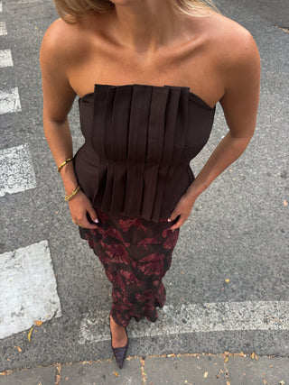 Top Pauline marrón