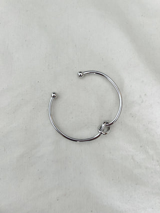 Brazalete nudo plata