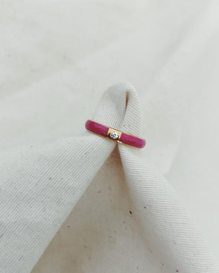 Anillo tonis rosa