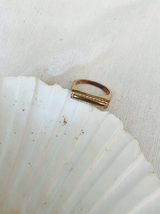 Anillo Rectangular oro