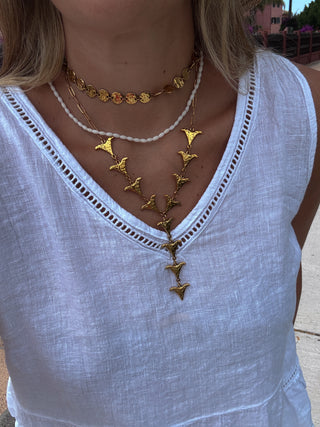 Collar corales fino blanco