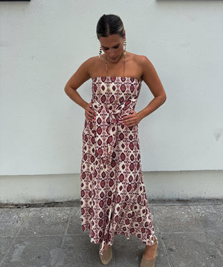 Vestido Alhelí beige