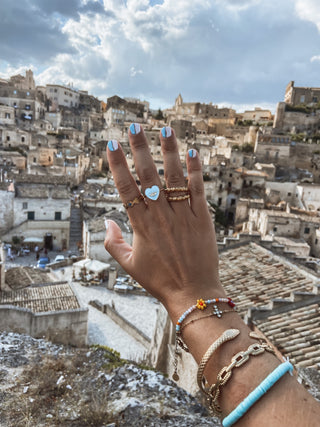 Anillo ojo azul