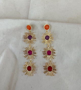 Pendientes soles colores