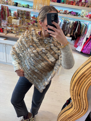 Poncho pelo natural
