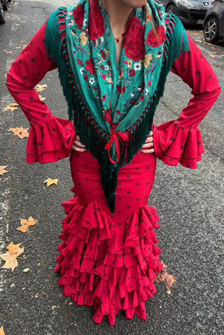 Traje flamenca Azahar