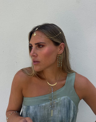 Pendientes Topaze azul