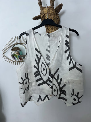 Chaleco Lino okis