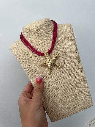 Collar estrella cuerdas