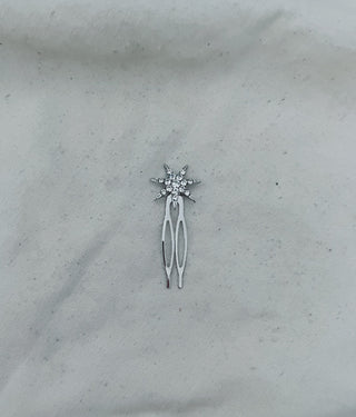 Peinecillo Estrellitas mini  plata