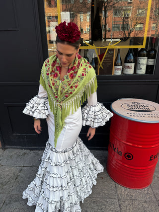 Traje flamenca sur liso