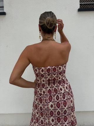 Vestido Alhelí beige