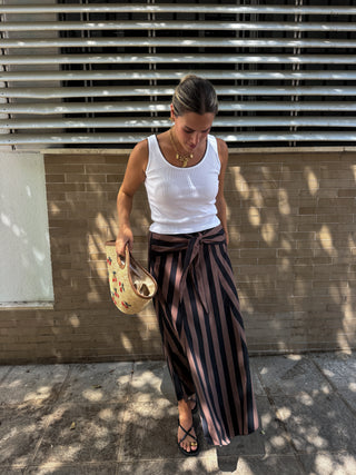 Falda Aveiro marrón