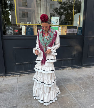 Traje de flamenca Monte beige