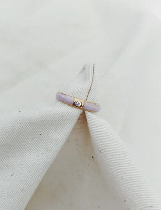 Anillo tonis Lila fino