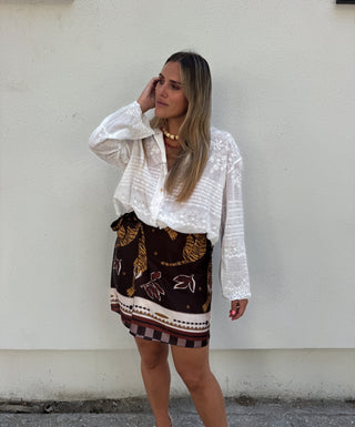 Falda Tiger marrón