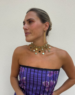 Choker cristales azteca