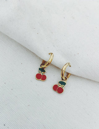 Aritos mini cerezas