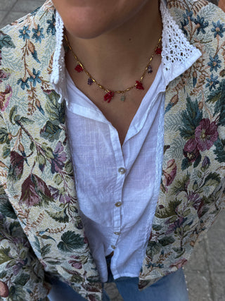 Collar piedras colores