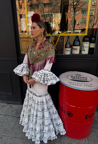Traje flamenca sur liso