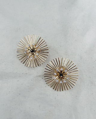 Pendientes Dis detalle negro