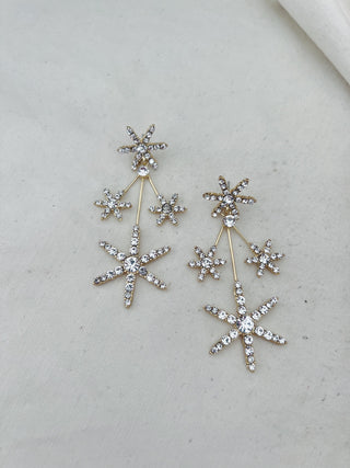 Pendientes estrella fugaz brillantes