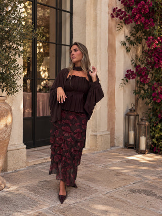 Top Pauline marrón