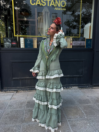Traje de flamenca Monte verde