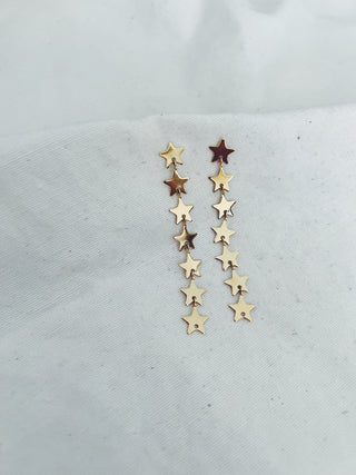 Pendientes mil estrellitas oro