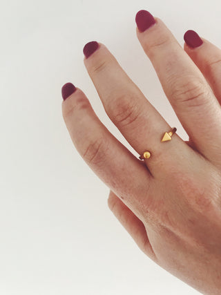 Anillo flecha y punto
