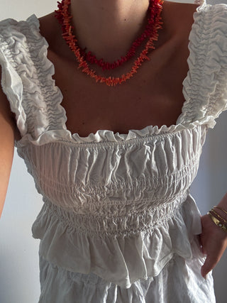 Collar Corales rojo