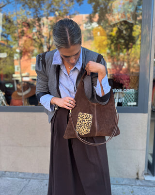 Bolso serraje animal print