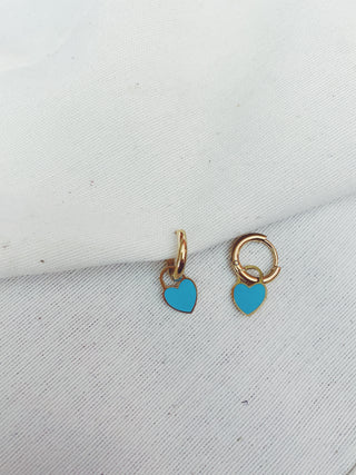Arito corazones azules oro