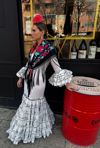 Traje flamenca sur liso