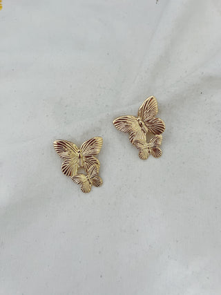 Pendientes dúo mariposas