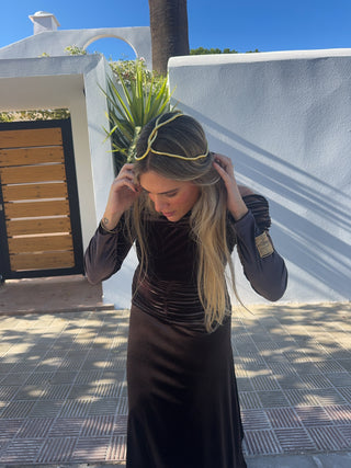 Vestido Lady marrón