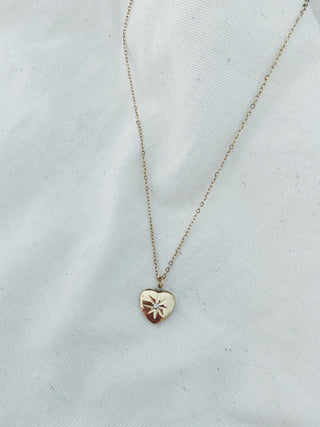 Cadena corazón circonita